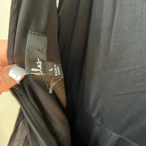 NWOT Elegant Nature Black Pleated Sleeveless Tiered Maxi Dress - Picture 5 of 8